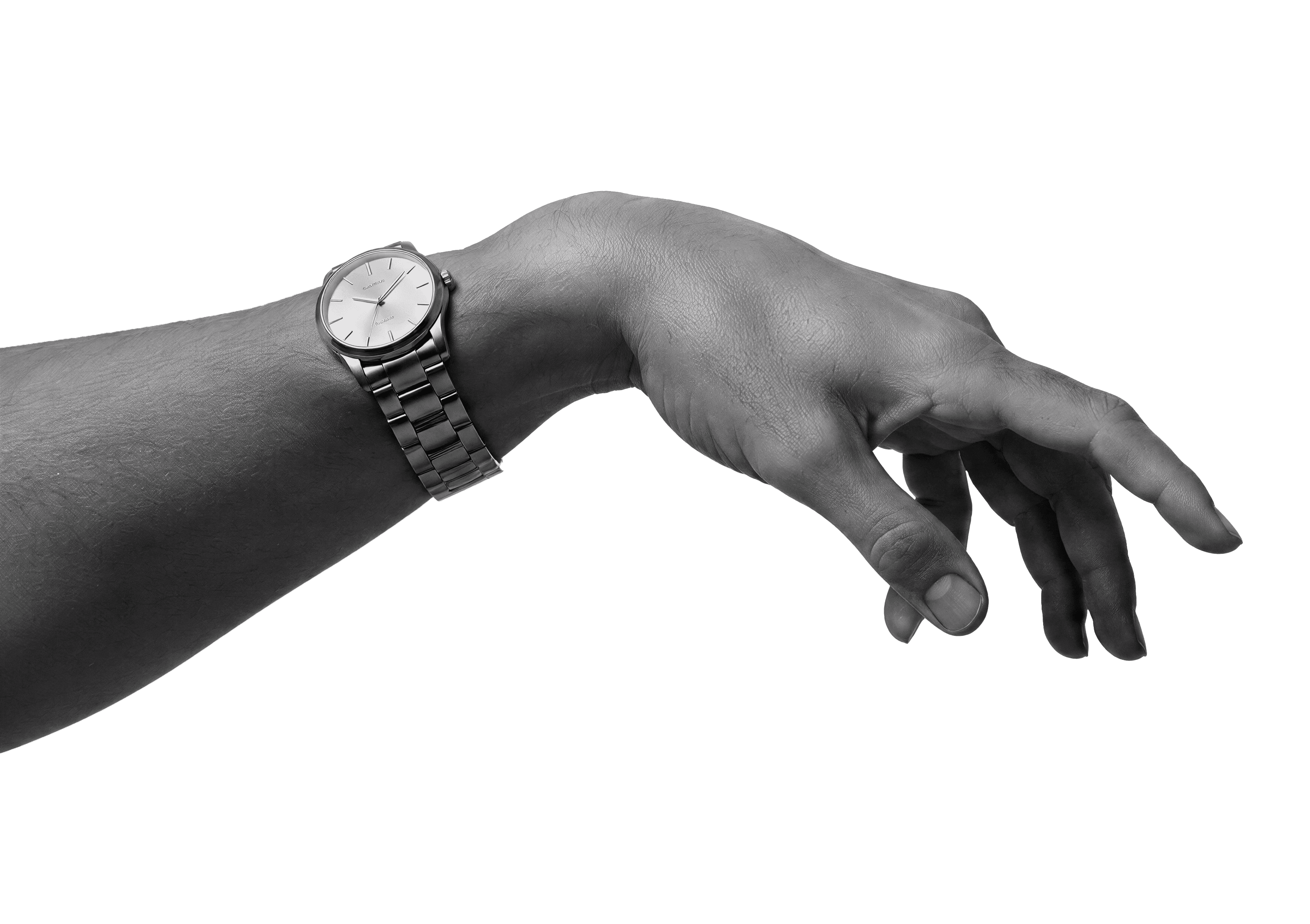 Black And White Hand with watch